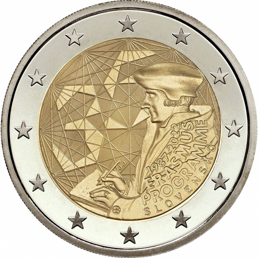 2 euro Słowacja 35 lat programu Erasmus 2022