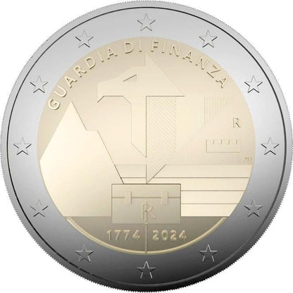 2 euro Włochy 250 r. Gwardii finansowej 2024