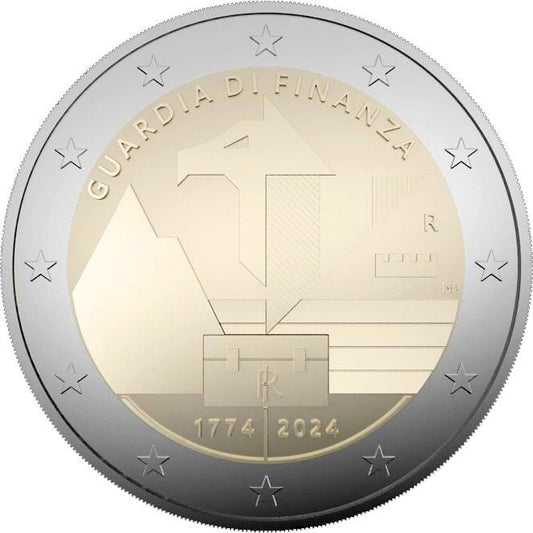 2 euro Włochy 250 r. Gwardii finansowej 2024