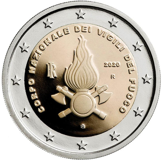 2 euro Włochy Straż pożarna 2020