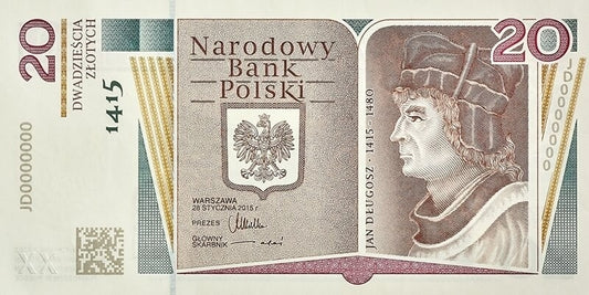 20 zł, 600. rocznica urodzin Jana Długosza