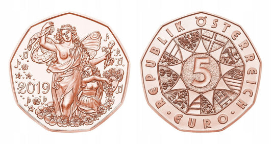 5 euro Austria Nowy Rok 2019