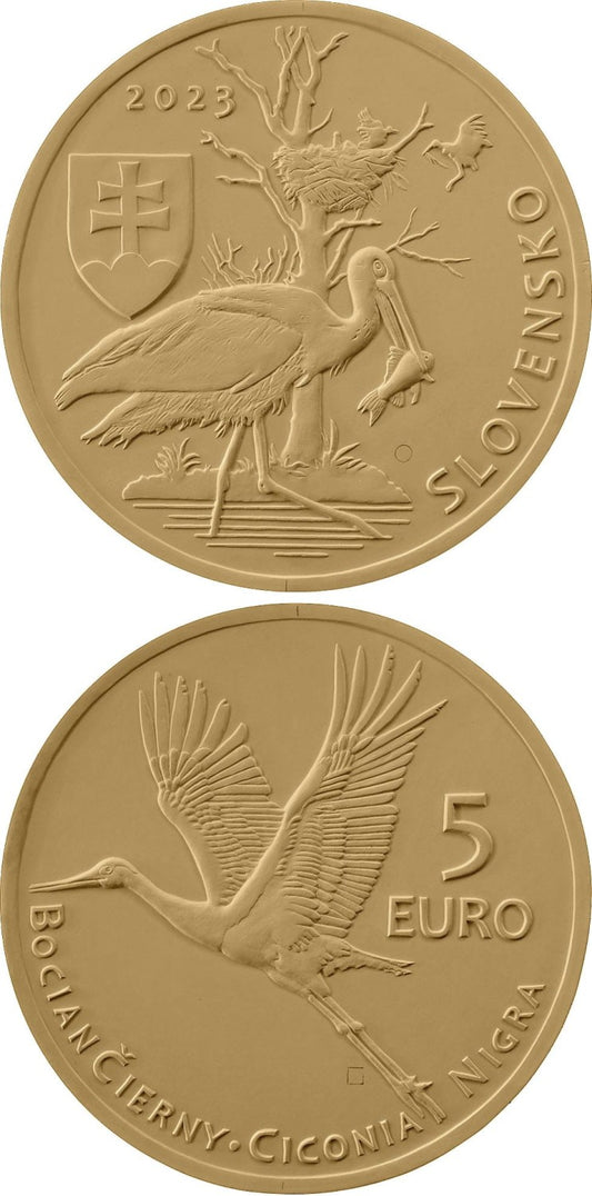 5 euro Słowacja Bocian 2023