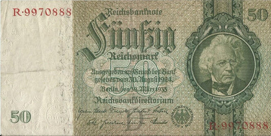 50 marek 1933, R997088, stan 3
