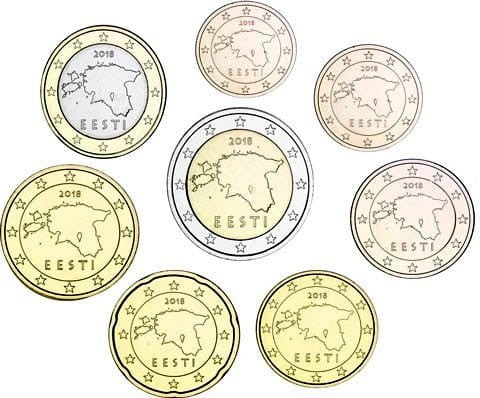 Euro set Estonia zestaw menniczy x 8 2011+