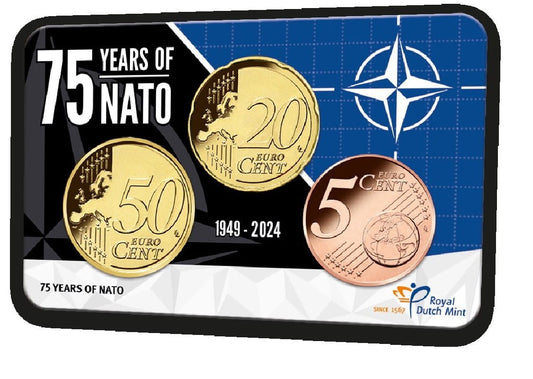 Euro set HOLANDIA x 3 75 lat NATO 2024