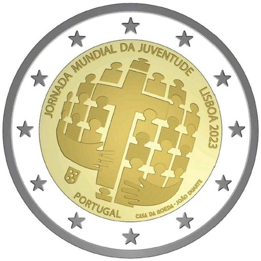 2 euro Portugalia Światowe Dni Młodzieży 2023