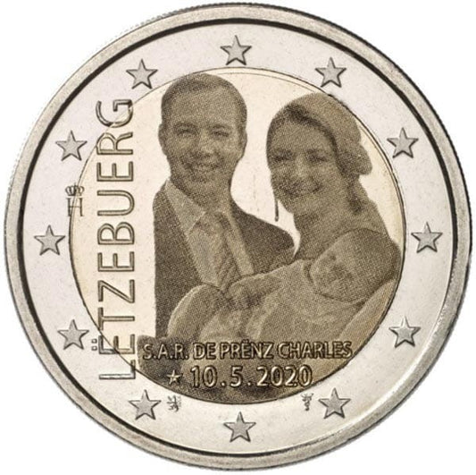2 euro Luksemburg ur. Ks. Charlesa 2020 foto