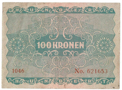 Austria 100 Kronen / 100 koron, 1922, stan 2-