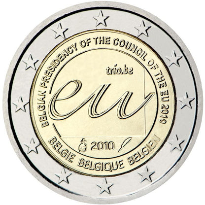 2 euro Belgia Przewodnictwo w UE 2010